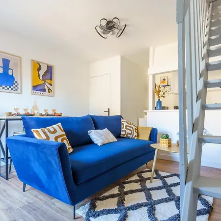 Maisonnette Bleu Horizon Avec Jardin - 2min Gare - Serenito Homes