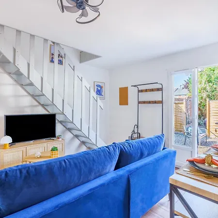 Apartmán Maisonnette Bleu Horizon Avec Jardin - 2min Gare - Serenito Homes *