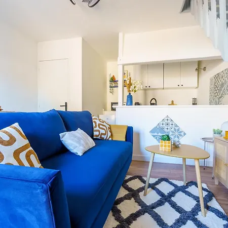 Maisonnette Bleu Horizon Avec Jardin - 2min Gare - Serenito Homes