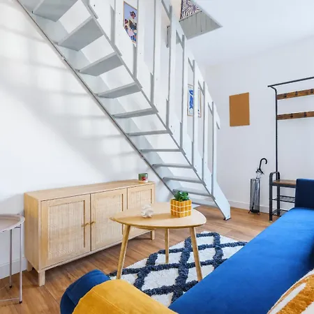Maisonnette Bleu Horizon Avec Jardin - 2min Gare - Serenito Homes Apartment
